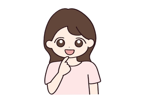 笑顔で自分を指差す女の子 私,自分,指さす,笑顔,にっこり,アピール,自己紹介,元気,感情,気づくのイラスト素材