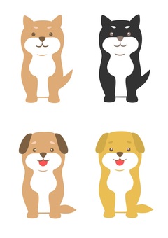 Illustration, JPG, PNG and EPS Illustration, собака, xu, новогодняя открытка, JPG, PNG and EPS