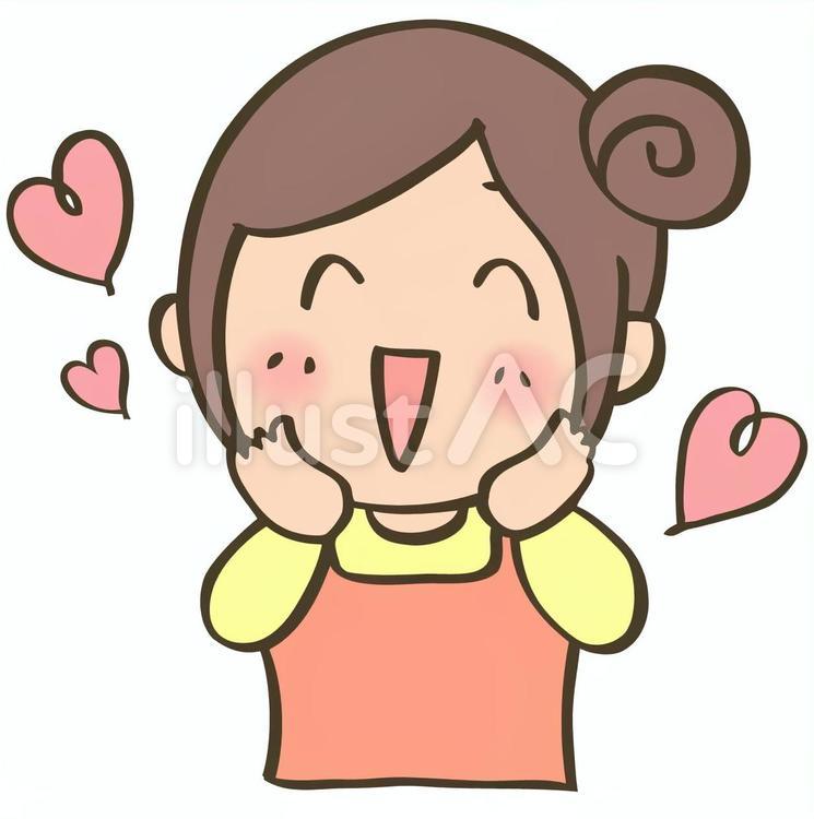 うれしいポーズ-7 うれしい,喜び,楽しいのイラスト素材