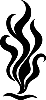 煙のシルエット 煙のシルエット シルエット,煙,火事,炎,メラメラ,ファイヤーのイラスト素材