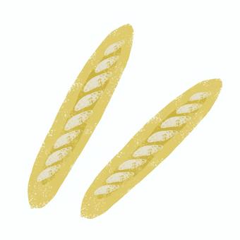 フランスパン フランスパン,シンプル,固い,酵母,かわいい,美味しいのイラスト素材