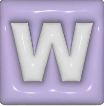 立体Wアイコン アルファベット,大文字,シンプル,アイコン,立体,wのイラスト素材