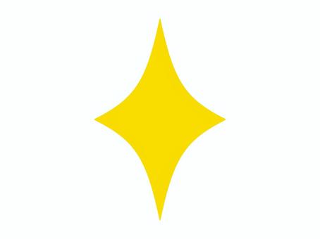 黄色のキラキラマーク・光エフェクト キラキラ,光,輝き,星形,きらめき,スパークル,ハイライト,エフェクト,黄色,スターのイラスト素材