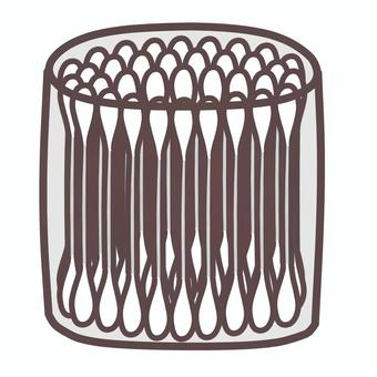 容器入り綿棒 綿棒,衛生用品,使い捨て,耳かき,耳掃除,メイク用品のイラスト素材