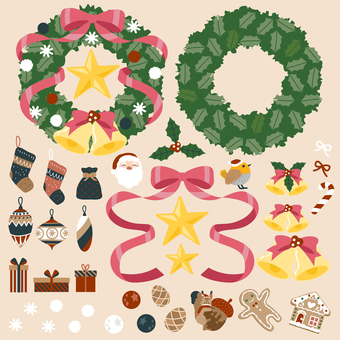 Illustration, christmas, lease, ornament, 