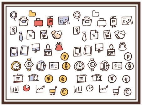 Illustration, व्यापार, चिह्न, रेखा आरेखण, 