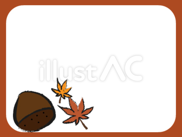 紅葉と栗 秋,紅葉,栗のイラスト素材