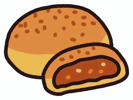 揚げたてカレーパン 揚げたてカレーパン カレーパン,カレー,揚げパン,パン,ベーカリー,美味しい,グルメ,惣菜パン,おやつ,食事のイラスト素材