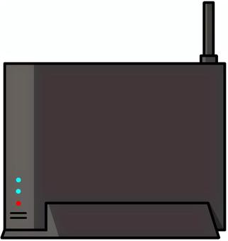 無線LANルーター 電化製品,通信機器,精密機械,ルーター,無線lan,wifi,ブロードバンド,ネット回線,アンテナ,黒色のイラスト素材