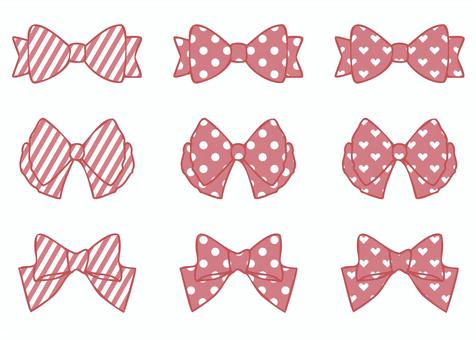 Ribbon set 3, ribbon, ribbon knot, set, JPG, PNG and AI