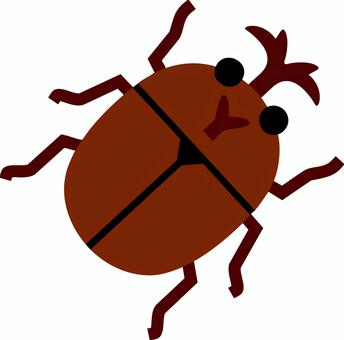 かぶと虫 カブトムシ,かぶとむし,虫,昆虫,夏,ベクターのイラスト素材