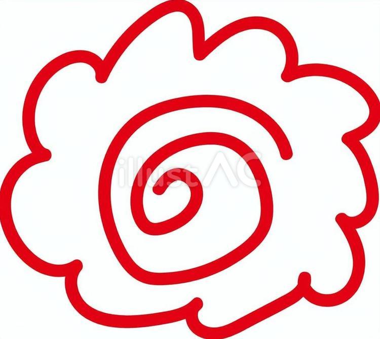 手書き風味のある花丸 はなまる,花丸,アイコンのイラスト素材