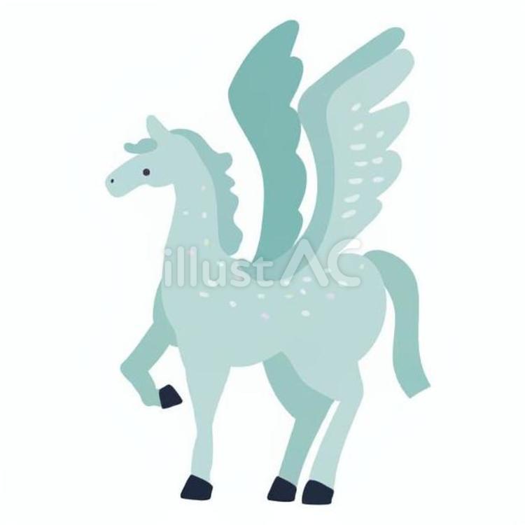 ペガサス ペガサス,羽,たてがみのイラスト素材