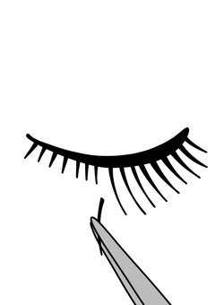 マツエク正面ピンセットあり カラー マツエク正面ピンセットあり カラー マツエク,ピンセット,正面,まつ毛,エクステ,カラーのイラスト素材