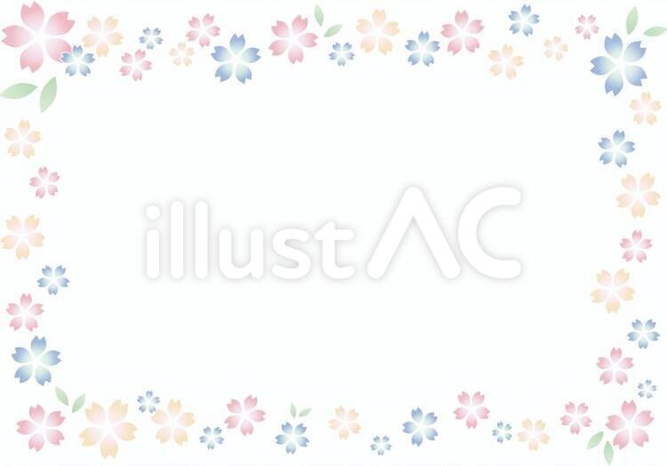 桜フレーム 桜,フレーム,春のイラスト素材