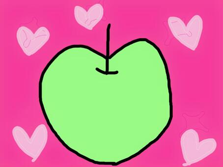 Illustration, lovely, apple, 