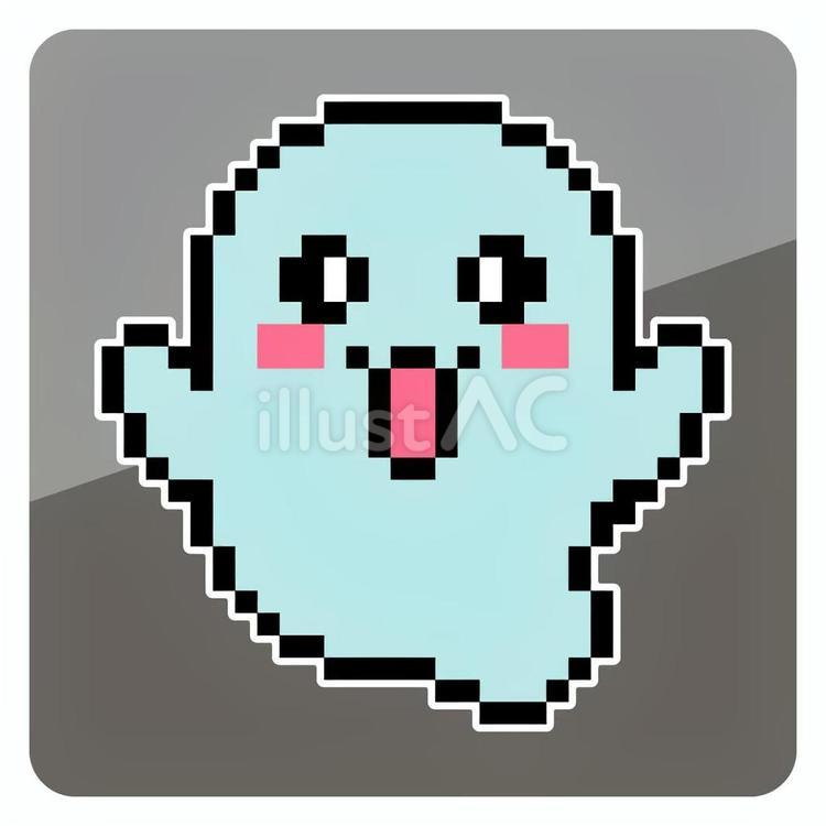精霊のピクセルアート 丸い,かわいい,浮遊のイラスト素材
