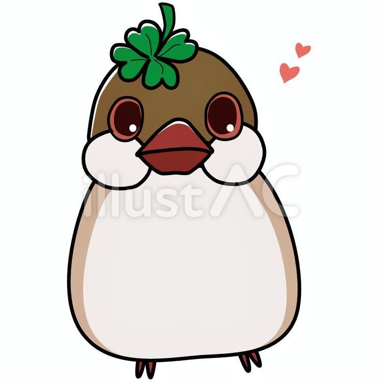 シナモン文鳥イラスト No 無料イラストなら イラストac
