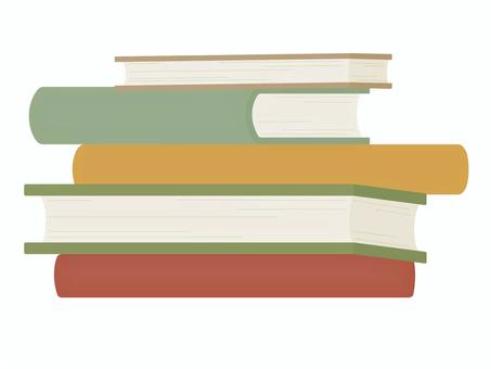 積み重なった本　秋色 本,積み,積む,重ねる,重なる,積み上げ,読書,読書の秋,秋,秋色のイラスト素材