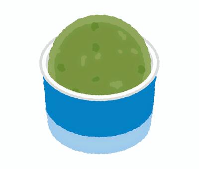 抹茶アイス・カップ カップアイス,アイスクリーム,アイス,デザート,スイーツ,抹茶アイスクリーム,抹茶アイス,抹茶味,フレーバー,グリーンティーのイラスト素材