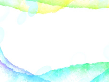 光の層シリーズ-blgr03 背景,水彩,抽象,グラデーション,青,緑,涼しい,爽やか,柔らかい,透明感のイラスト素材