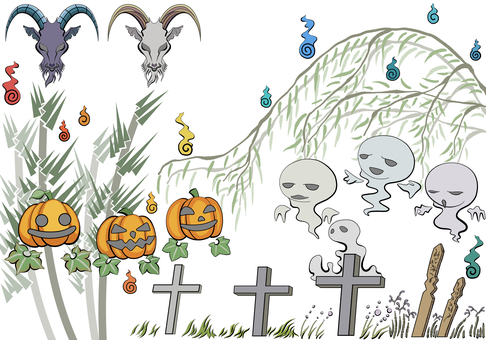 Illustration, хэллоуин, призрак, фестиваль, 