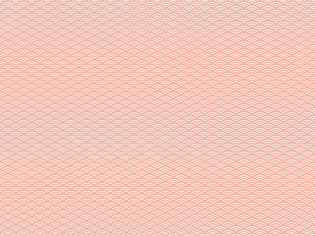 青海波A（曙色） 青海波,波模様,パターン,背景,波,和風,和柄,シームレス,オレンジ,壁紙のイラスト素材