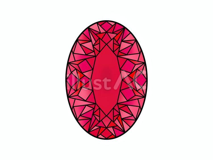 宝石 赤 宝石 赤 宝石,宝飾品,貴重品のイラスト素材