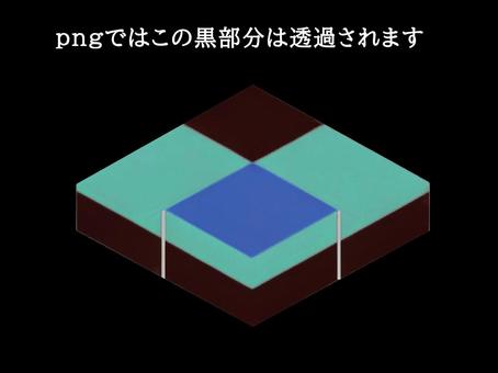 アイソメトリック〜タイル・黒〜 アイソメトリック,タイル,台,ノーラインアート,フラットカラー,シンプル,四角,四角形,黒のイラスト素材