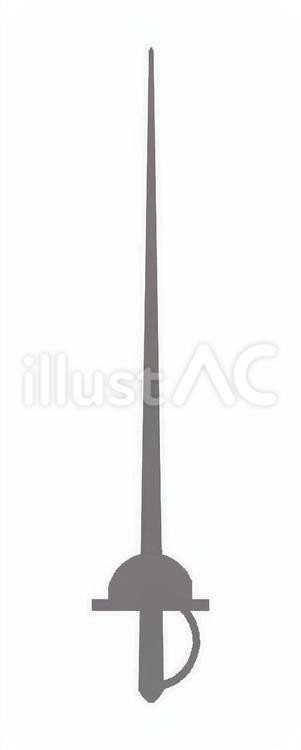 レイピア（武器） レイピア,武器,攻撃のイラスト素材