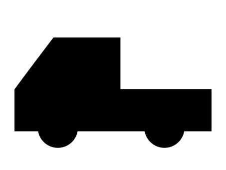 物流と輸送・軽トラ・運搬車アイコン 自動車,トラック,ピックアップ,軽トラ,シルエット,アイコン,シンボル,車,輸送,交通のイラスト素材