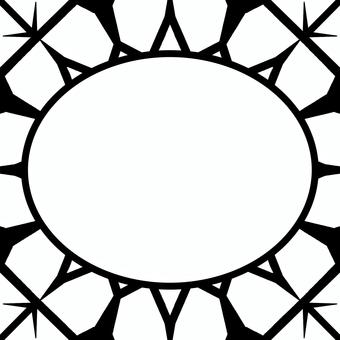 シームレスなモザイクで楕円の枠 L シームレスなモザイクで楕円の枠 L 枠,フレーム,線,バックグラウンド,テクスチャー,シームレス,背景,エンボス,モザイク,エンドレスのイラスト素材