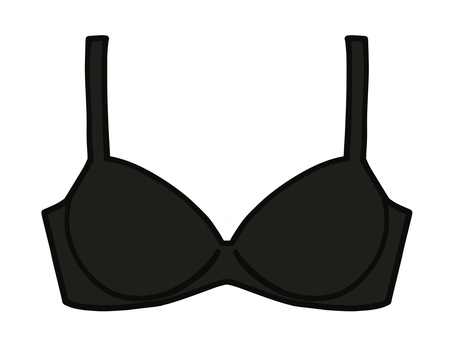 シンプルなブラジャー ブラジャー,下着,ブラ,シンプル,ノンワイヤー,かわいい,おしゃれ,手描き,衣類,ランジェリーのイラスト素材