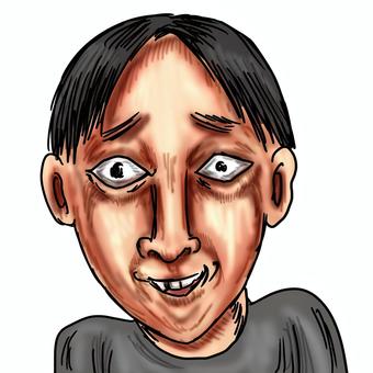 卑屈そうなまたは意地悪そうな男性 卑屈そうなまたは意地悪そうな男性 卑屈,いじわる,嫌な人,卑怯,男,ゲス,怪しい,小者,リアル,人のイラスト素材