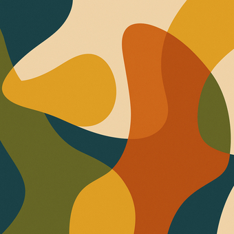 ミッドセンチュリー抽象背景 抽象,背景,ミッドセンチュリー,レトロ,デザイン,模様,アート,フラット,形,曲線のイラスト素材