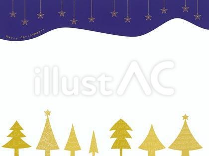 かわいいクリスマスツリーのフレーム 5