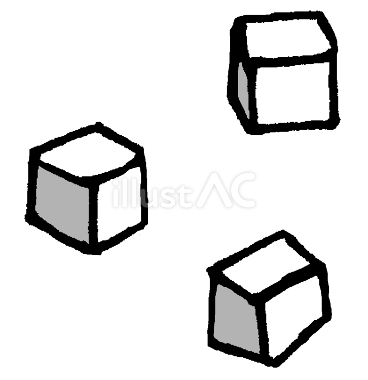 角砂糖 角砂糖,砂糖,白砂糖のイラスト素材