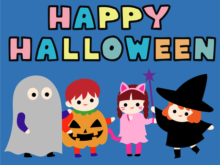 ハロウィン仮装こども ハロウィン,トリックオアトリート,手描き風,お化け屋敷,秋,こども,子ども,子供,魔女,猫のイラスト素材