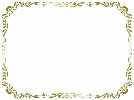 飾りフレーム金 飾り,フレーム,囲み,罫,枠,装飾,金,金色,クラシック,部品のイラスト素材