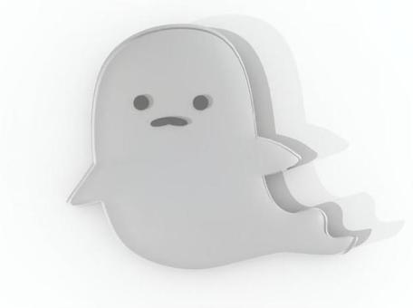 おばけ_アクリル風 おばけ,3d,リアル,ハロウィン,アクリル,お祭り,ハロウィーン,お化け,おしゃれ,立体のイラスト素材