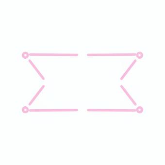 ピンクの丸と線で描いたバナー風のあしらい ピンクの丸と線で描いたバナー風のあしらい ピンク,丸,線線,あしらい,手描き,シンプル,飾り,線画,マーク,アイコンのイラスト素材