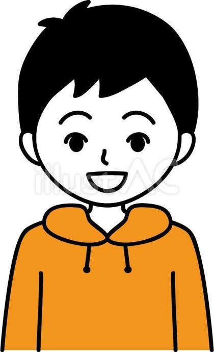 笑顔の男の子2 パーカー