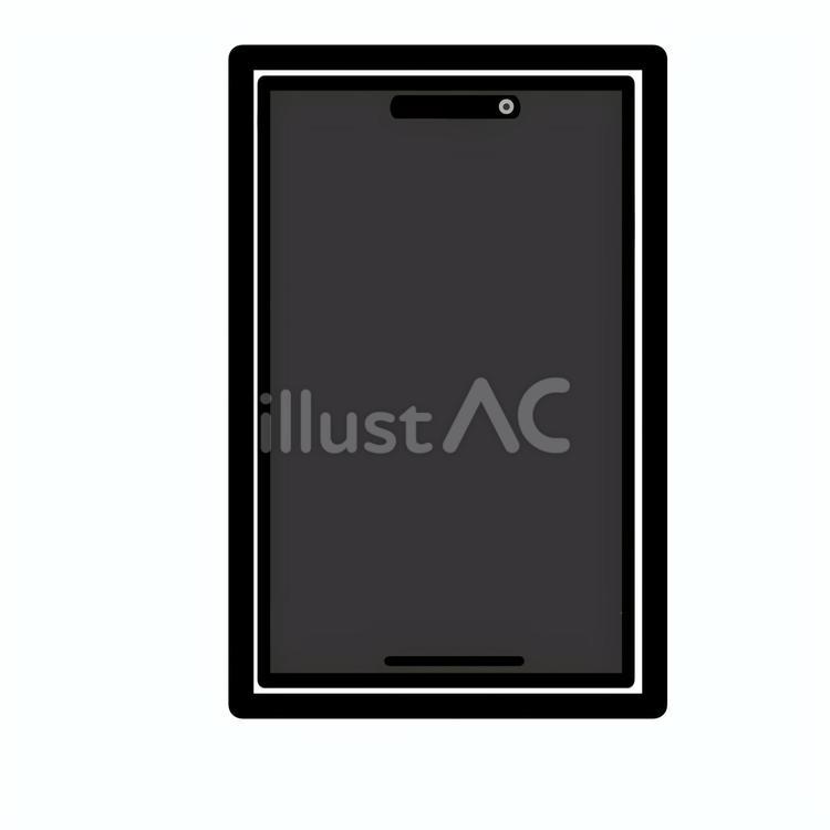画面の消えたスマートフォン スマートフォン,スマホ,携帯電話のイラスト素材
