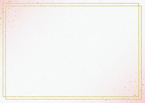 桜色の和紙と金枠 フレーム,和紙,ピンク系,和風,金色,枠,グラデーション,背景のイラスト素材