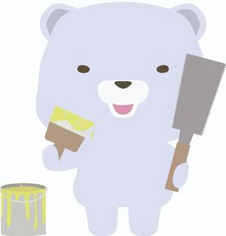 DIY_bear_white_smile, JPG 和 PNG DIY_bear_white_smile, 白熊, diy, 笑臉, JPG 和 PNG