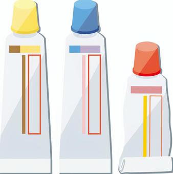塗り薬 塗り薬,軟膏,クリーム,外用薬,皮膚外用剤,薬,腫れ,痒み,かぶれ,皮膚炎のイラスト素材
