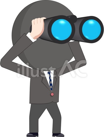 探る男