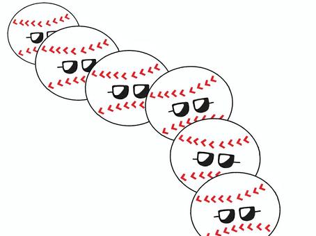 野球の変化球・ナックルカーブ 変化球,野球,ベースボール,曲がる,落ちる,硬球,回転,縫い目,赤白のイラスト素材