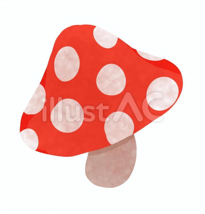 きのこ（テクスチャ） きのこ,ドット,かわいいのイラスト素材