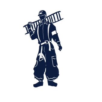 鳶職 鳶職,職業,アイコン,建設,職人のイラスト素材